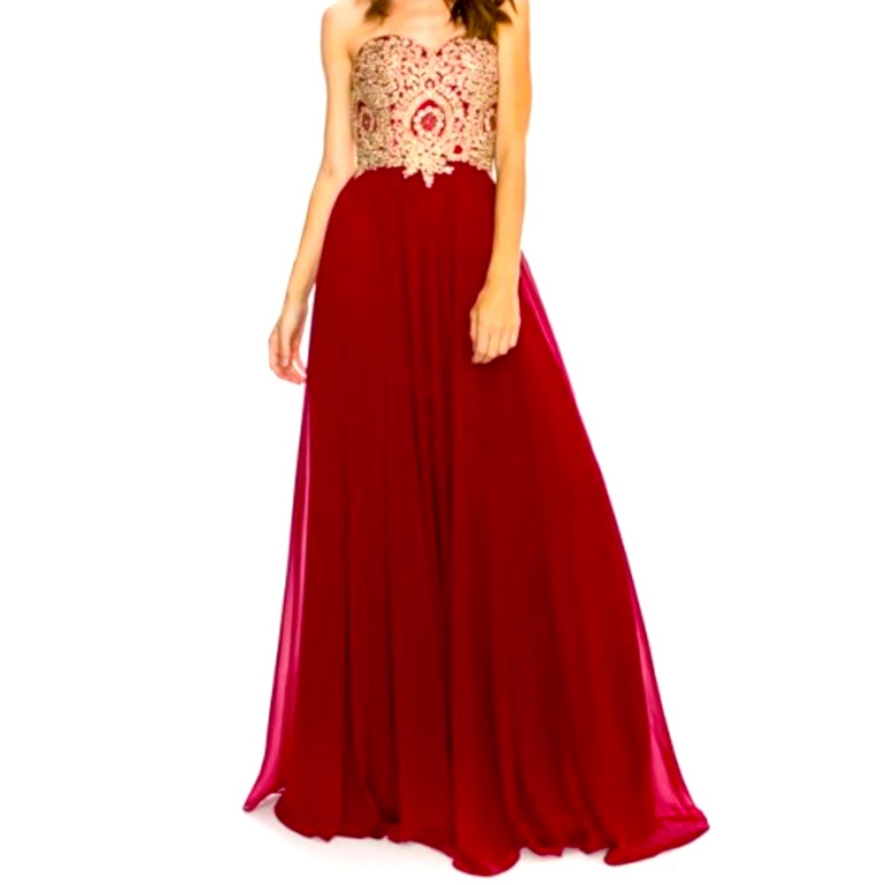 Strapless Evening Dress